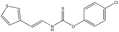 4-chlorophenyl {[2-(3-thienyl)vinyl]amino}methanethioate Struktur