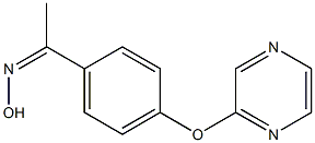 1-[4-(2-pyrazinyloxy)phenyl]-1-ethanone oxime Struktur