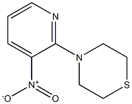 4-(3-nitro-2-pyridyl)thiomorpholine Struktur