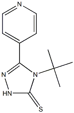 4-(tert-butyl)-3-(4-pyridyl)-4,5-dihydro-1H-1,2,4-triazole-5-thione Struktur