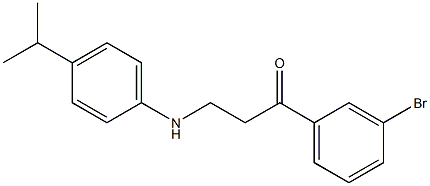 1-(3-bromophenyl)-3-(4-isopropylanilino)-1-propanone Struktur