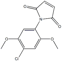 1-(4-chloro-2,5-dimethoxyphenyl)-2,5-dihydro-1H-pyrrole-2,5-dione Struktur