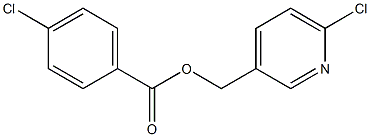 (6-chloro-3-pyridinyl)methyl 4-chlorobenzenecarboxylate Struktur