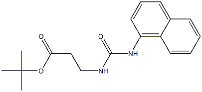 tert-butyl 3-{[(1-naphthylamino)carbonyl]amino}propanoate Struktur