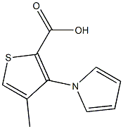 4-methyl-3-(1H-pyrrol-1-yl)-2-thiophenecarboxylic acid Struktur