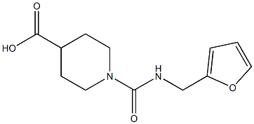 1-{[(2-furylmethyl)amino]carbonyl}piperidine-4-carboxylic acid Struktur