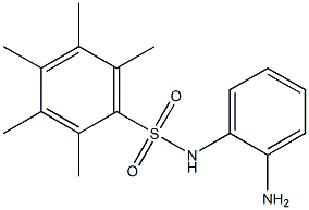 N1-(2-aminophenyl)-2,3,4,5,6-pentamethylbenzene-1-sulfonamide Struktur