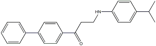 1-[1,1'-biphenyl]-4-yl-3-(4-isopropylanilino)-1-propanone Struktur