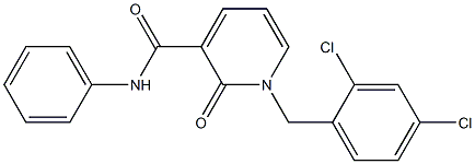 1-(2,4-dichlorobenzyl)-2-oxo-N-phenyl-1,2-dihydro-3-pyridinecarboxamide Struktur