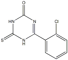 4-(2-chlorophenyl)-6-thioxo-1,2,5,6-tetrahydro-1,3,5-triazin-2-one Struktur