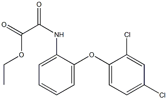 ethyl 2-[2-(2,4-dichlorophenoxy)anilino]-2-oxoacetate Struktur