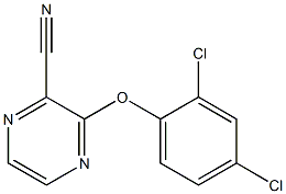 3-(2,4-dichlorophenoxy)-2-pyrazinecarbonitrile Struktur