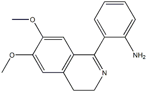 2-(6,7-dimethoxy-3,4-dihydroisoquinolin-1-yl)aniline Struktur