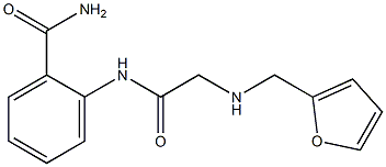 2-({2-[(2-furylmethyl)amino]acetyl}amino)benzenecarboxamide Struktur