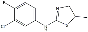 N2-(3-chloro-4-fluorophenyl)-5-methyl-4,5-dihydro-1,3-thiazol-2-amine Struktur