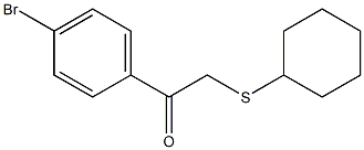 1-(4-bromophenyl)-2-(cyclohexylsulfanyl)-1-ethanone Struktur