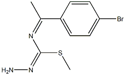 methyl N-[1-(4-bromophenyl)ethylidene]aminomethanehydrazonothioate Struktur