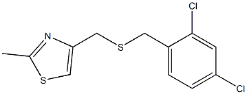 4-{[(2,4-dichlorobenzyl)thio]methyl}-2-methyl-1,3-thiazole Struktur