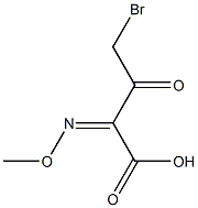 (Z)-4-bromo-2-(methoxyimino)-3-oxobutanoic acid Struktur