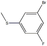 (3-bromo-5-fluorophenyl)(methyl)sulfane Struktur