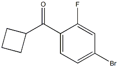 (4-bromo-2-fluorophenyl)(cyclobutyl)methanone Struktur