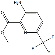 3-Amino-6-trifluoromethyl-pyridine-2-carboxylic acid methyl ester Struktur