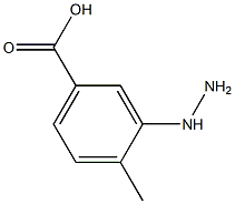 3-hydrazinyl-4-methylbenzoic acid Struktur