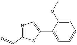 5-(2-methoxyphenyl)thiazole-2-carbaldehyde Struktur