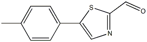 5-p-tolylthiazole-2-carbaldehyde Struktur