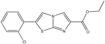 ethyl 2-(2-chlorophenyl)imidazo[2,1-b]thiazole-6-carboxylate Struktur