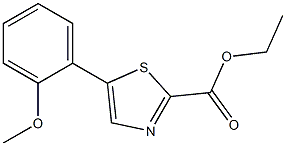 ethyl 5-(2-methoxyphenyl)thiazole-2-carboxylate Struktur