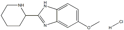 5-Methoxy-2-piperidin-2-yl-1H-benzoimidazole hydrochloride Struktur