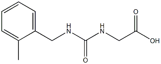 ({[(2-methylbenzyl)amino]carbonyl}amino)acetic acid Struktur