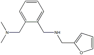 ({2-[(dimethylamino)methyl]phenyl}methyl)(furan-2-ylmethyl)amine Struktur