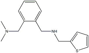 ({2-[(dimethylamino)methyl]phenyl}methyl)(thiophen-2-ylmethyl)amine Struktur