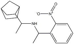 (1-{bicyclo[2.2.1]heptan-2-yl}ethyl)[1-(2-nitrophenyl)ethyl]amine Struktur