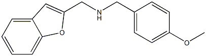 (1-benzofuran-2-ylmethyl)[(4-methoxyphenyl)methyl]amine Struktur