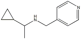 (1-cyclopropylethyl)(pyridin-4-ylmethyl)amine Struktur