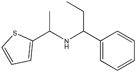 (1-phenylpropyl)[1-(thiophen-2-yl)ethyl]amine Struktur