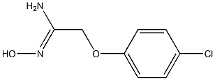 (1Z)-2-(4-chlorophenoxy)-N'-hydroxyethanimidamide Struktur