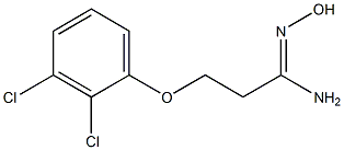 (1Z)-3-(2,3-dichlorophenoxy)-N'-hydroxypropanimidamide Struktur