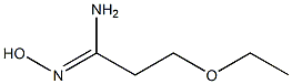 (1Z)-3-ethoxy-N'-hydroxypropanimidamide Struktur