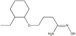 (1Z)-4-[(2-ethylcyclohexyl)oxy]-N'-hydroxybutanimidamide Struktur