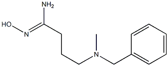 (1Z)-4-[benzyl(methyl)amino]-N'-hydroxybutanimidamide Struktur