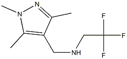 (2,2,2-trifluoroethyl)[(1,3,5-trimethyl-1H-pyrazol-4-yl)methyl]amine Struktur