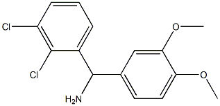 (2,3-dichlorophenyl)(3,4-dimethoxyphenyl)methanamine Struktur