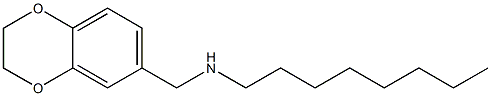 (2,3-dihydro-1,4-benzodioxin-6-ylmethyl)(octyl)amine Struktur