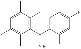 (2,4-difluorophenyl)(2,3,5,6-tetramethylphenyl)methanamine Struktur