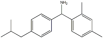 (2,4-dimethylphenyl)[4-(2-methylpropyl)phenyl]methanamine Struktur