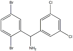 (2,5-dibromophenyl)(3,5-dichlorophenyl)methanamine Struktur